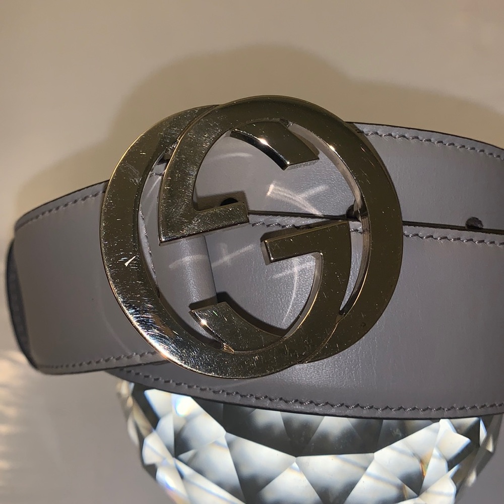Gucci leather belt interlocking GG - Picture 2 of 10